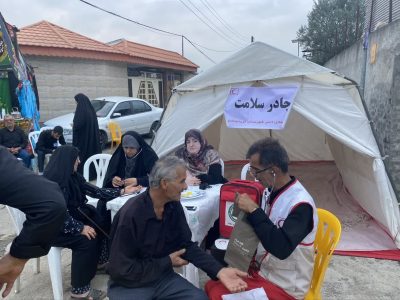 همت بلند هلال احمر فریدونکنار: گزارشی از خدمت‌رسانی بی‌وقفه
