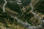 ترافیک در محور رشت به قزوین سنگین است