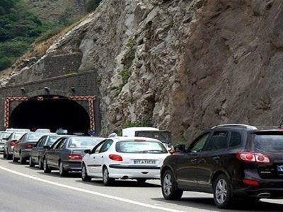 ترافیک ۵ کیلومتری در کندوان و هراز