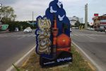 نصب و رونمایی تابلوی جدید بلوار امام رضا(ع) نوشهر