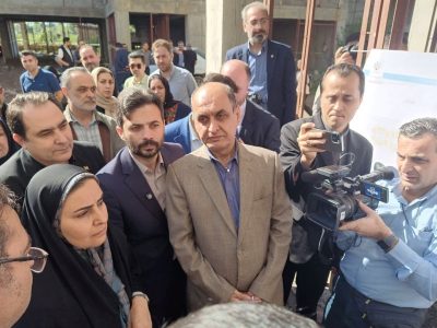 بررسی روند ساخت بیمارستان جنرال لاکان رشت با حضور وزیر راه