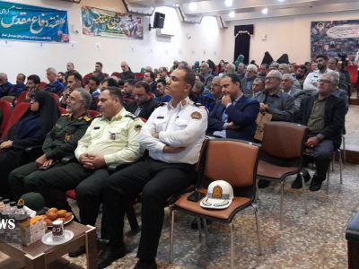 آیین تجلیل از رزمندگان و یادگاران دفاع مقدس خمام