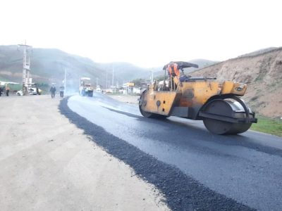 آغاز اجرای روکش آسفالت محور اسالم به گردنه الماس