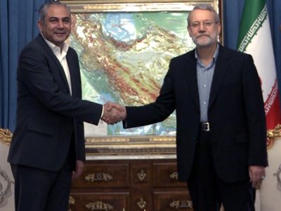 دیدار وزیر کشور پاکستان و علی لاریجانی