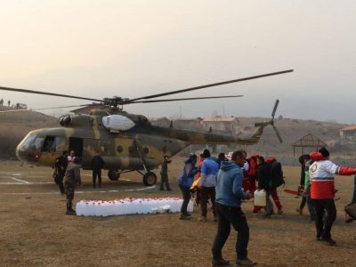 ۴۹ سورتی پرواز بالگردهای هلالاحمر در آتش سوزی جنگلهای الیت