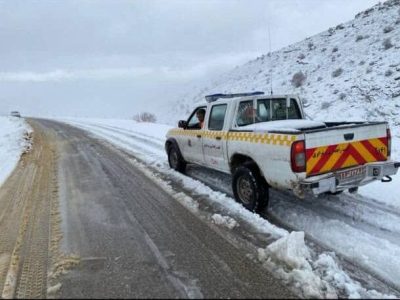 محور پونل – خلخال به دلیل کولاک و یخبندان مسدود است