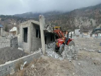 قلع و قمع ۳۰ بنای غیرمجاز در آمل