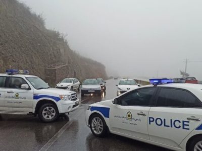 مسدود بودن جاده کندوان تا ظهر چهارشنبه