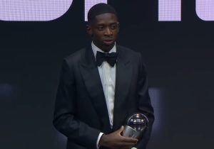 عثمان دمبله مرد سال فوتبال جهان شد