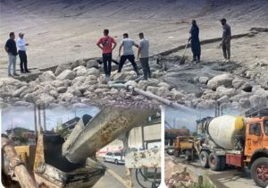 اتمام عملیات ترمیم و بهسازی برید عرضی پل کاظمرود