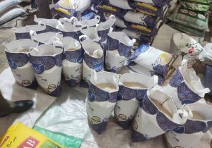 کشف بیش از ۴۸ تن برنج احتکار شده در مرکز گیلان