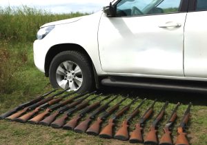 جمع آوری ۱۴ قبضه سلاح شکاری از شکارچیان متخلف در تالاب انزلی