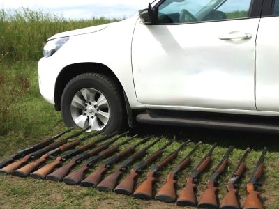 جمع آوری ۱۴ قبضه سلاح شکاری از شکارچیان متخلف در تالاب انزلی