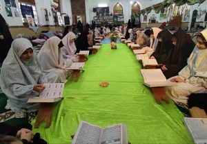 شرکت بیش از ۸۰۰ نفر در مراسم معنوی اعتکاف در آستانه اشرفیه