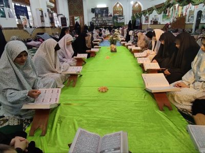 شرکت بیش از ۸۰۰ نفر در مراسم معنوی اعتکاف در آستانه اشرفیه