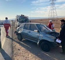 مصدومیت ۱۵ نفر در دو حادثه تصادف در جاده ساری-کیاسر