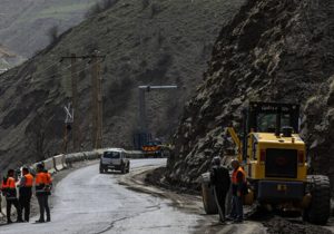 انسداد جاده چالوس برای تعمیرات