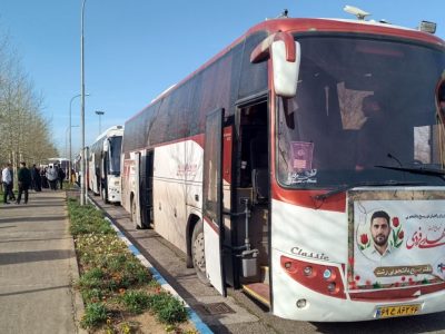 کاروان راهیان نور دانشجویی گیلان با ۱۶ اتوبوس