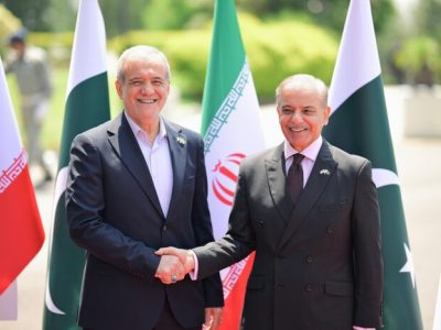 استقبال از پزشکیان به روایت دفتر نخست وزیری پاکستان