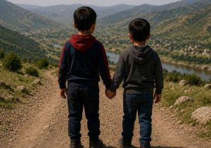 بازگشت دو کودک گمشده در حیران آستارا به آغوش خانواده