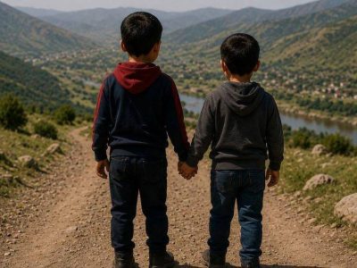 بازگشت دو کودک گمشده در حیران آستارا به آغوش خانواده