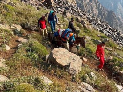 نجات کوهنورد مصدوم علم کوه در یک عملیات ۲۴ ساعته