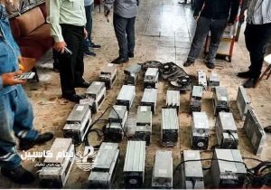 خاموش شدن ۲۱ دستگاه غیرمجاز استخراج ارز دیجیتال در فومن