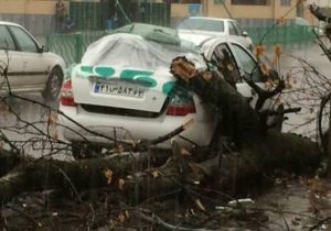 مازندران زیر ضرب طوفان و باران و رعد و برق