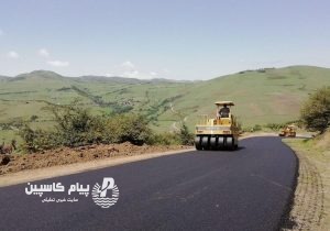 عملیات آسفالت بزرگراه ۱۴۰۰ متری آستارا–آستارا آغاز شد
